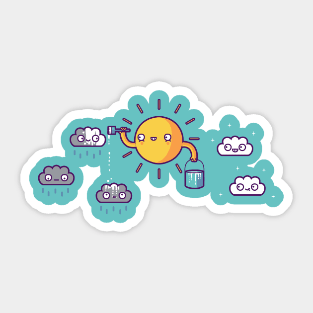 cloud painting Sticker by Randyotter